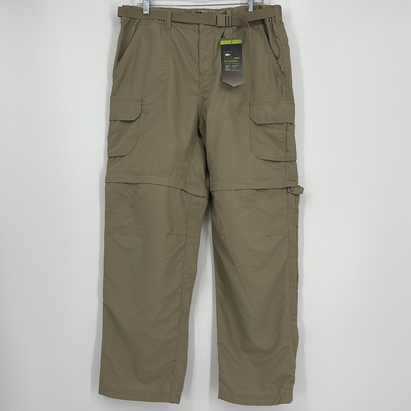 REI Sahara Convertible Pants Women’s Size 14 Petite Khaki UPF 50+ New with tags! - Picture 2 of 14